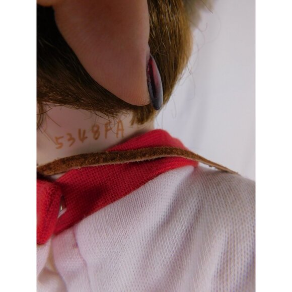 SALE Vintage Disney Doll Tina Tewell Boy Coonskin Cap Mickey Balloon Porcelain 5 - Picture 11 of 12